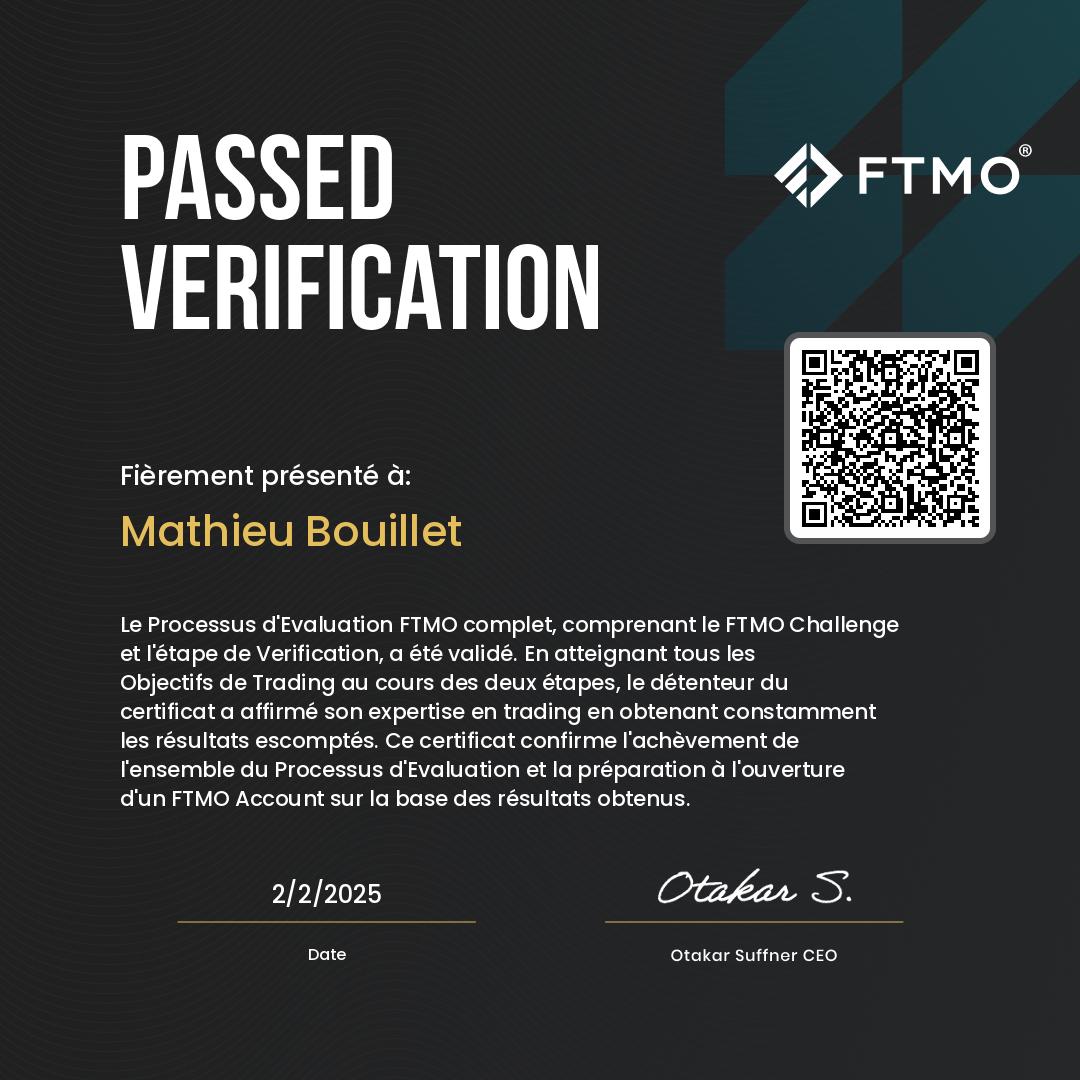 Certificat FTMO